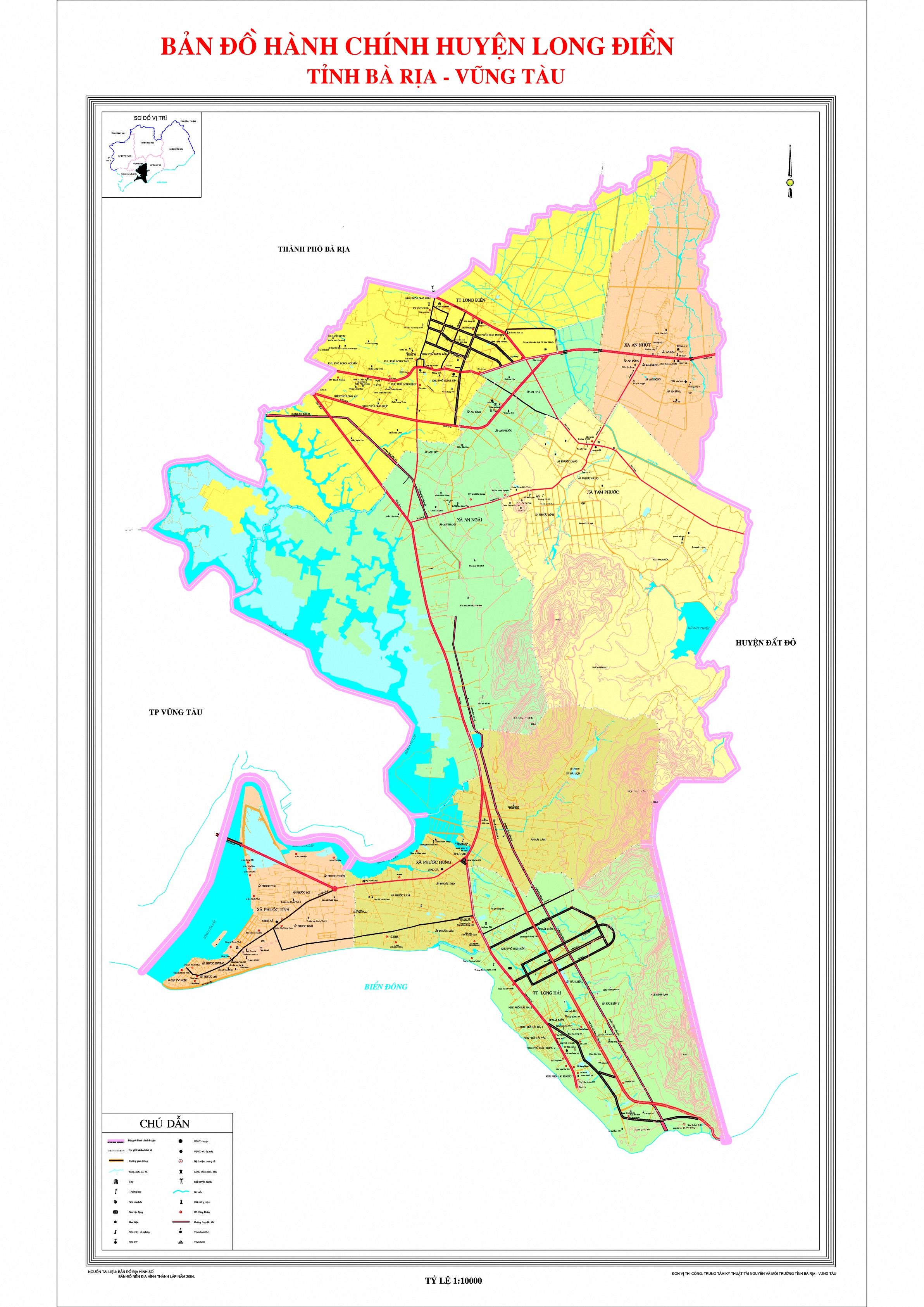 Bản đồ địa giới hành chính - Cập nhật bản đồ địa chính 2024 Huyện Long Điền: Cùng khám phá bản đồ địa giới hành chính mới nhất của huyện Long Điền, với thông tin được cập nhật chính xác và đầy đủ. Đây sẽ là công cụ hữu ích để tổ chức và quản lý các hoạt động hàng ngày tại huyện.